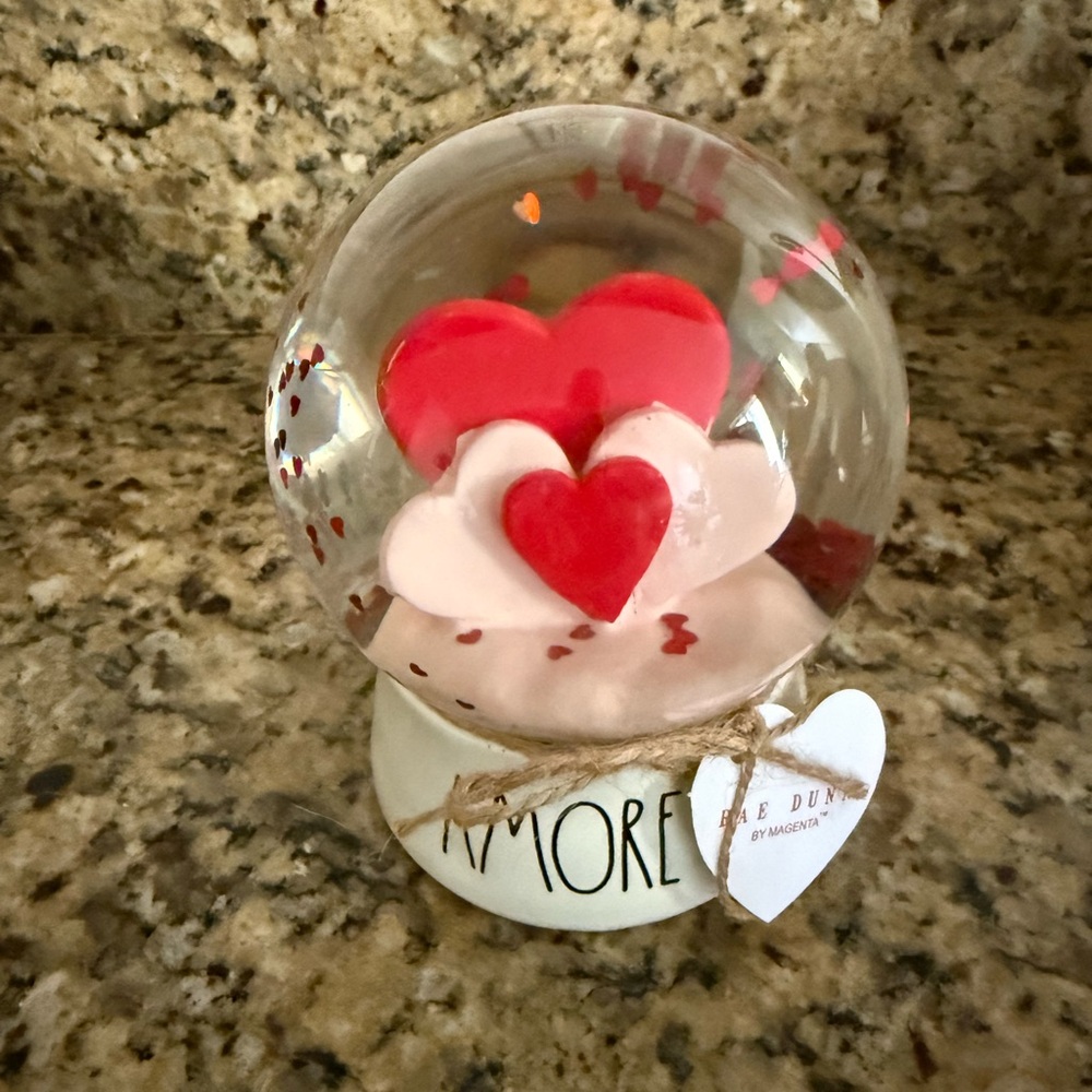 Rae Dunn Amore Snow globe